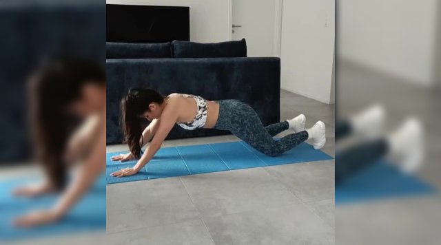 Kniende Plank Walkout