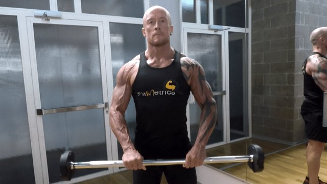 Front Raise with Barbell