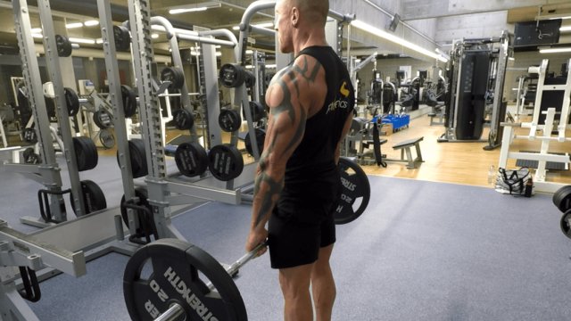 Barbell deadlift