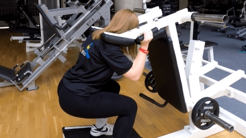 Image Macchina per V-squat inverso