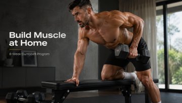 Build muscle at home with dumbbells