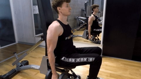 Image Curl biceps haltères assis sur un banc
