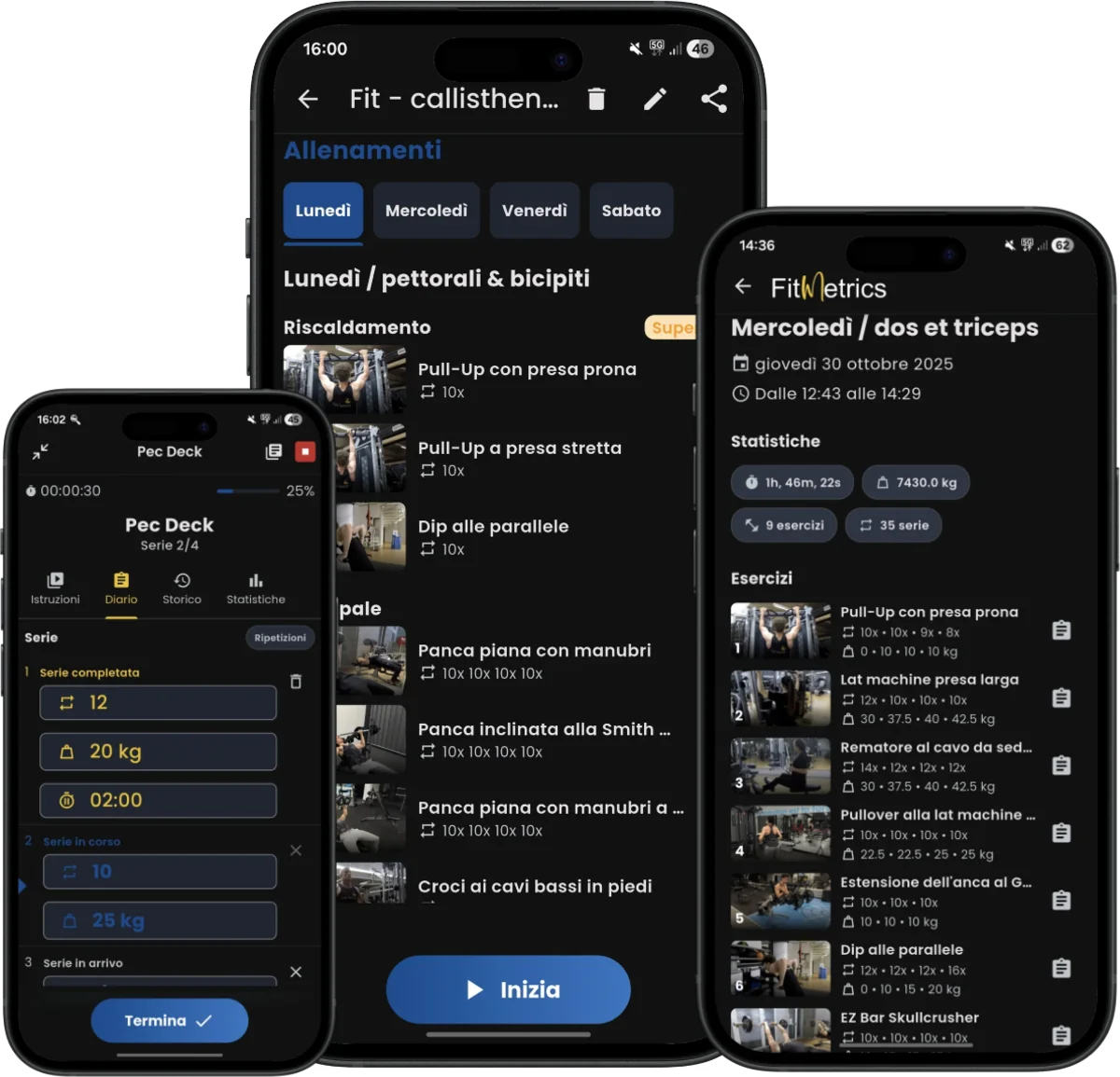 App IA per fitness e muscolazione